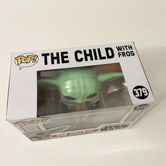 Funko Pop Star Wars Mandalorian The Child with Frog Bobble Head 379 - Picture 9 of 16
